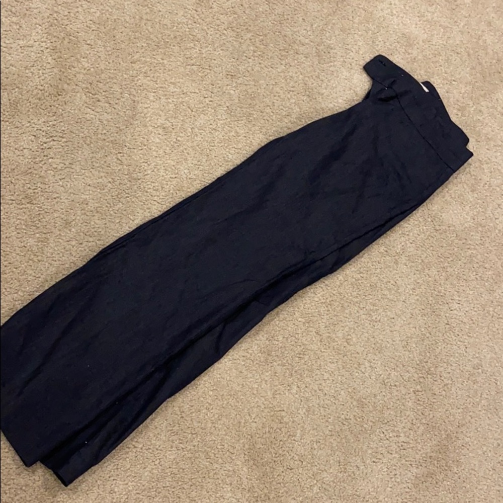 Navy LOFT boot cut slacks